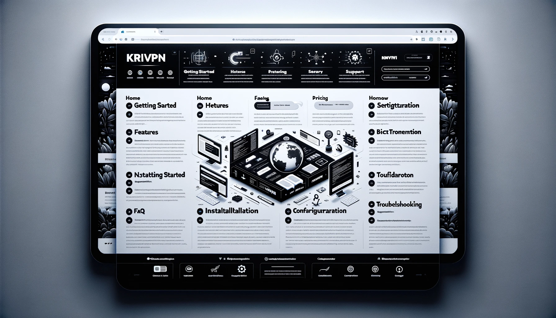 KiriVPN documentation screenshot